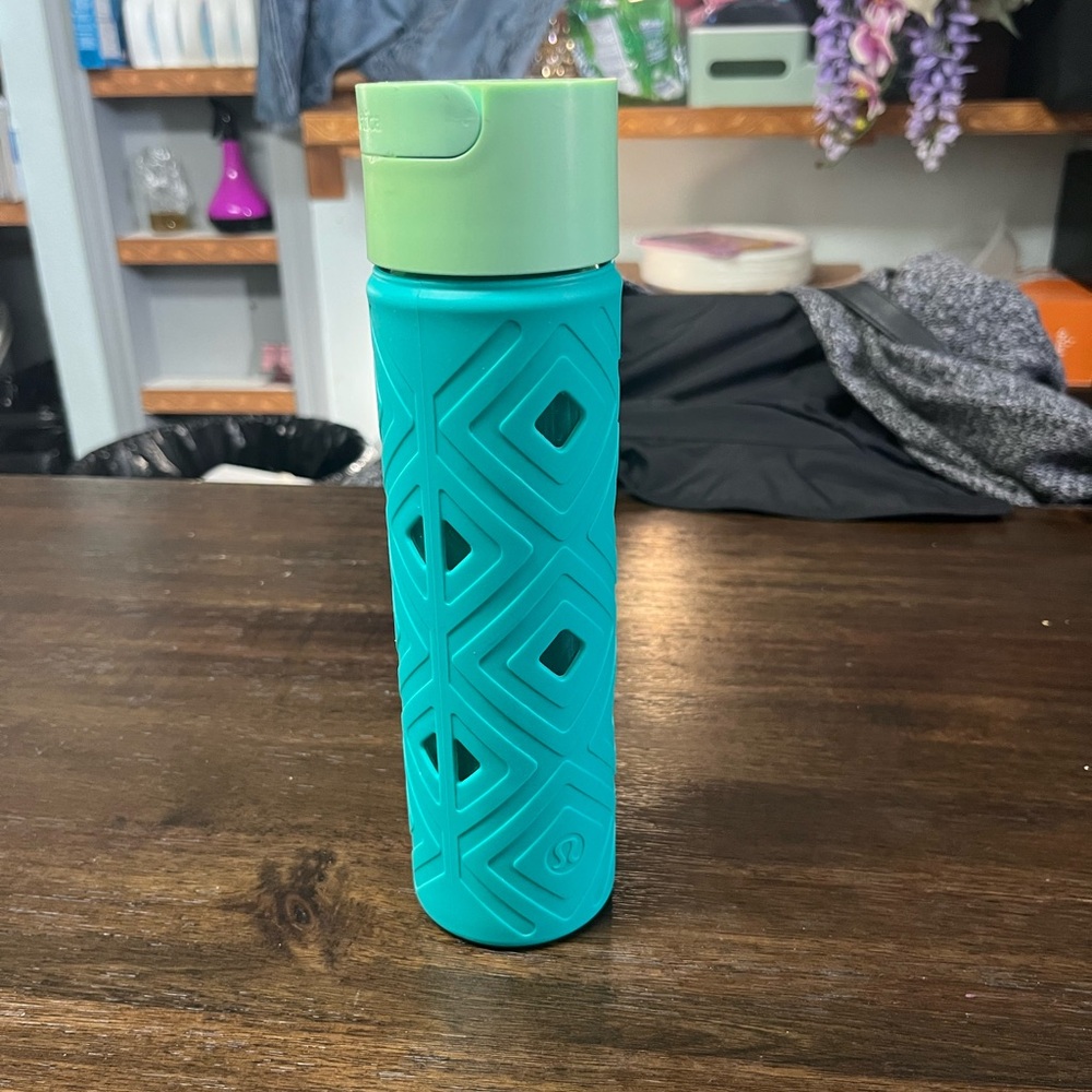 Lululemon Teal and Green Water Bottle